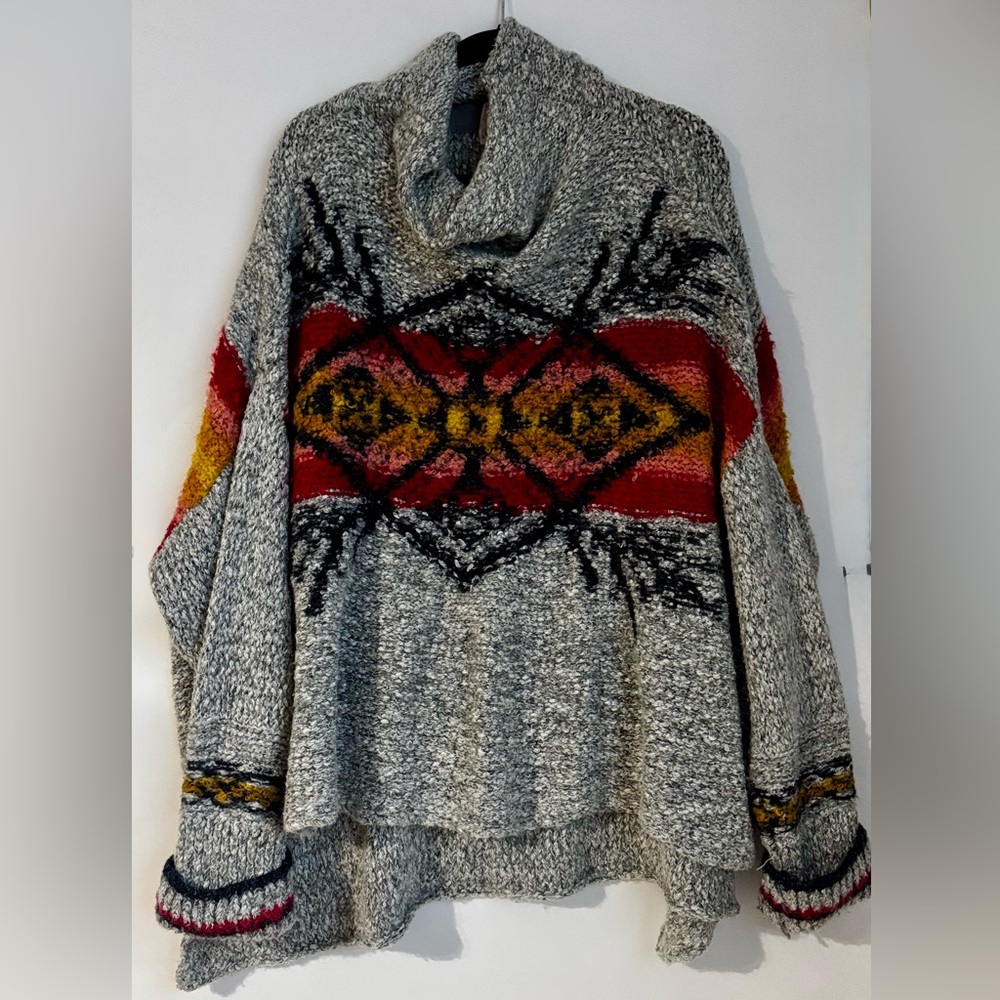 Free People Oversized Batwing Knit Sweater | Cozy Lodge Boho